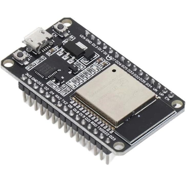 Robocraze NodeMCU ESP32 Development Board with 30 Pin CP2102 USB-UART, WiFi, Bluetooth, and Dual-Core Power Microcontroller