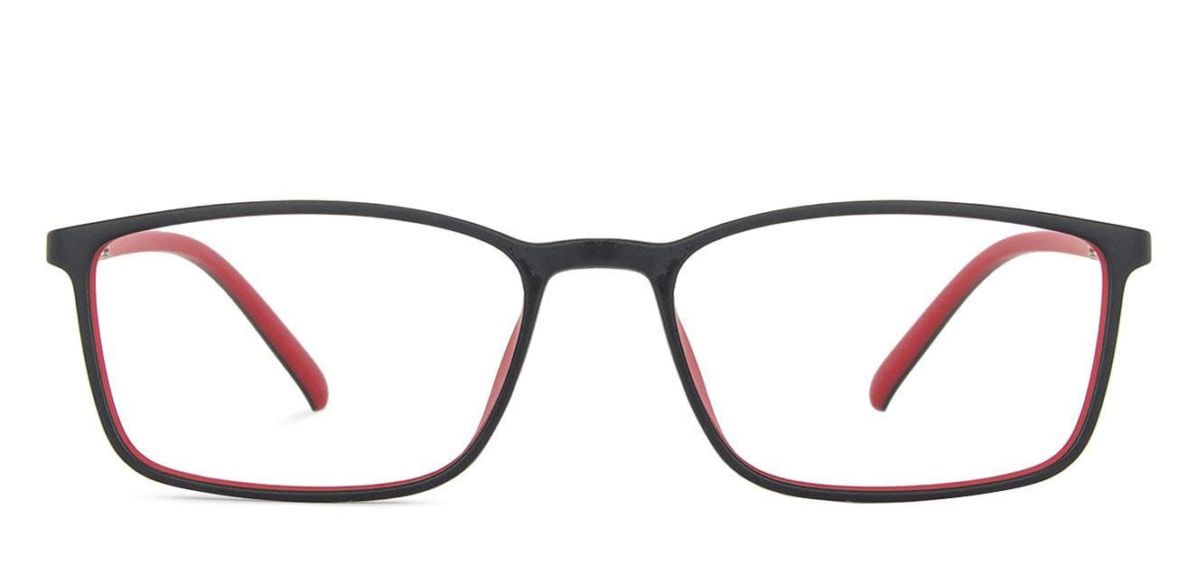 - | Zero Power Blue Cut Computer Glasses | Anti Glare, Lightweight & Blocks Harmful Rays | 100% UV Protected | Full Rim Rectangular | For Men & Women | Medium | LB E13527