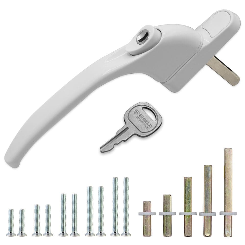 Universal uPVC Window Handle Multi Spindle White