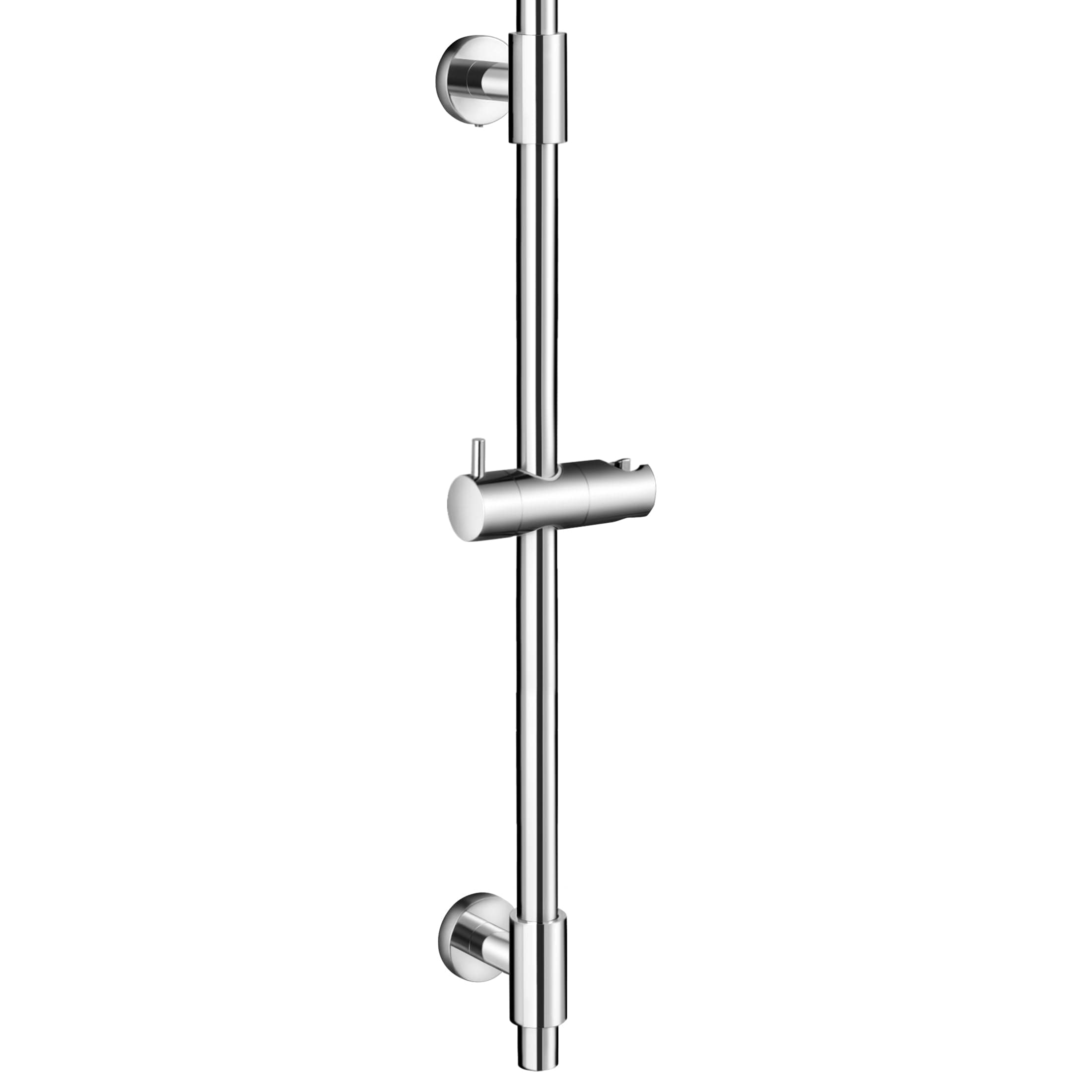 Shower Riser Rail with Adjustable Shower Head Holder, Wall Mounted Shower Slider Rail Stainless Steel Polished Finish 78CM, F209S78-PS