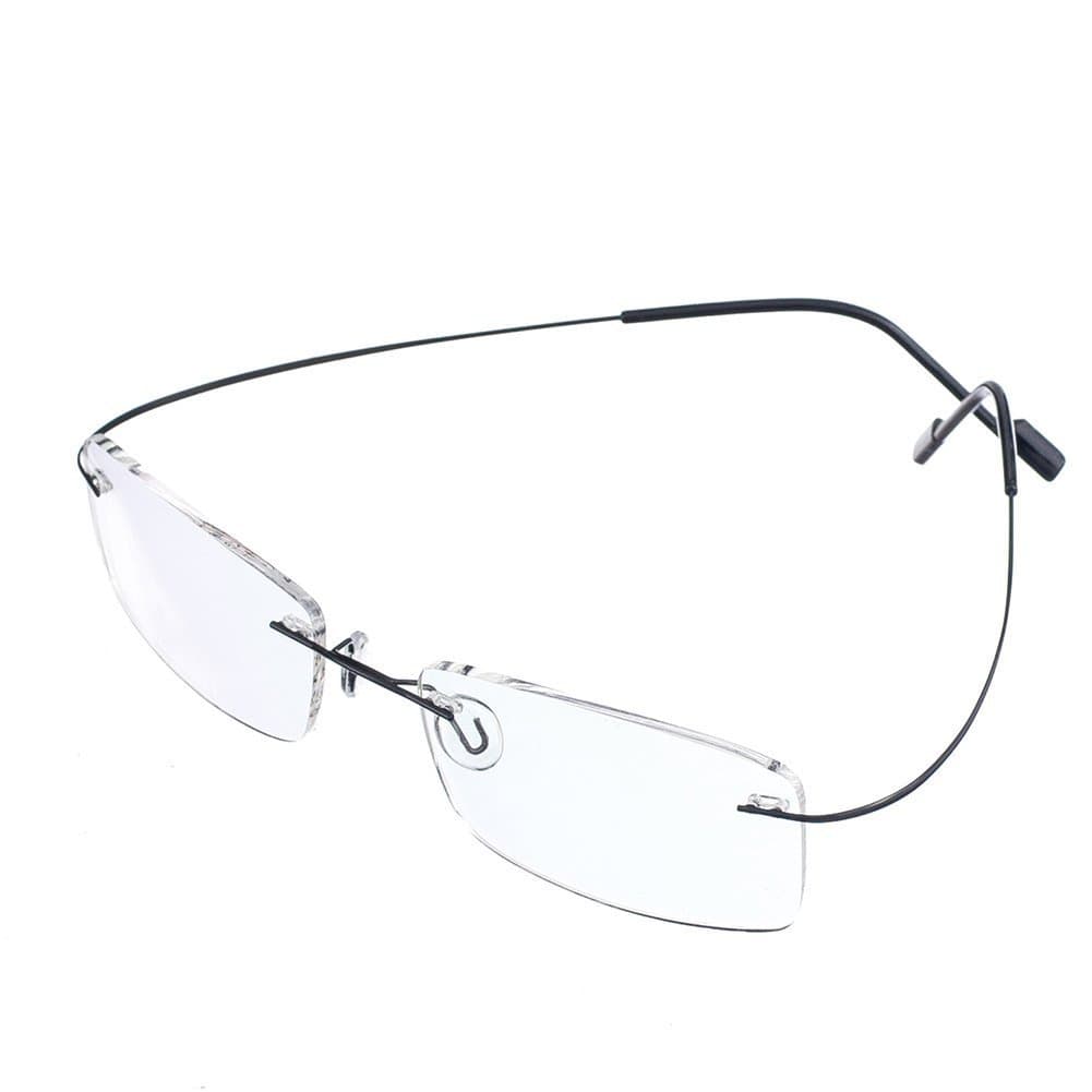 Super Light 100% Titanium Working Rimless Reading Glasses +1.00 Strengths