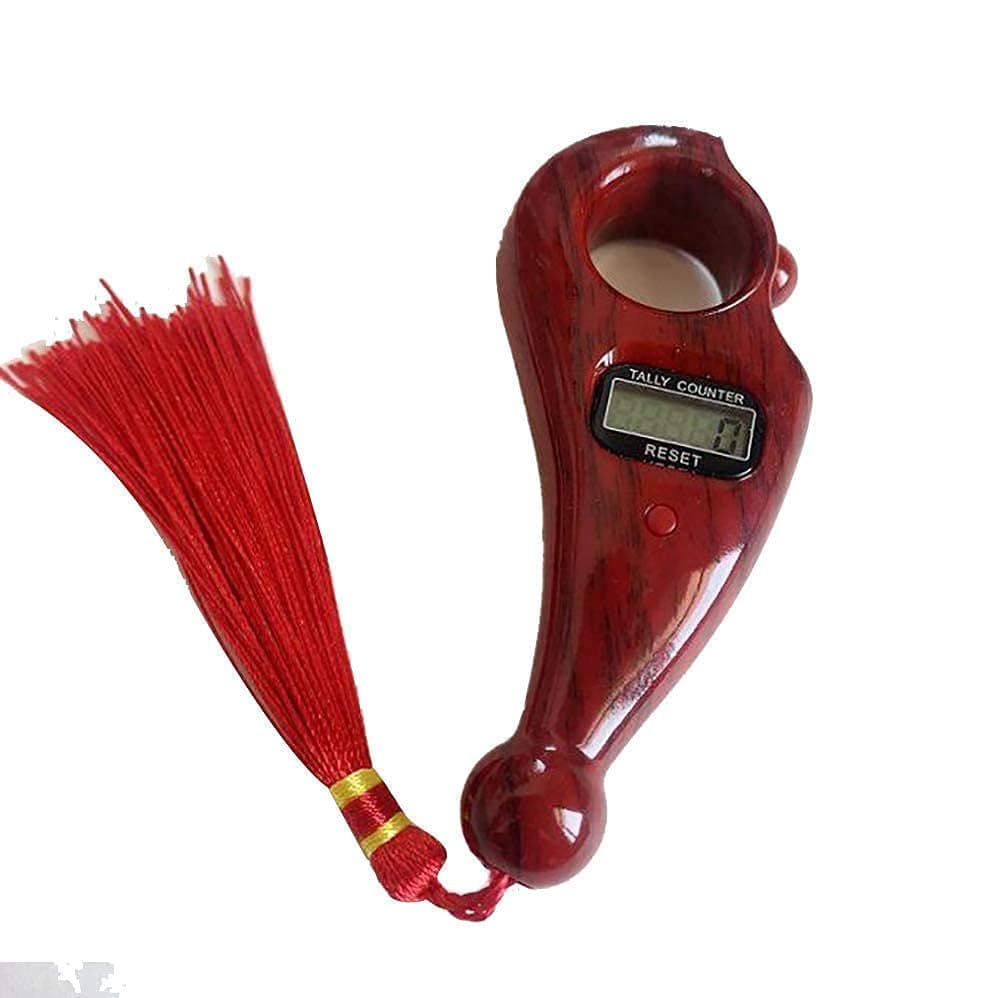 Shree HANS Creation Prayer Beads Finger Counter for Pooja Meditation Prayer Japan Puja Mala Plastic Bead Portable Rotating Digital Counter (Pack of 1)