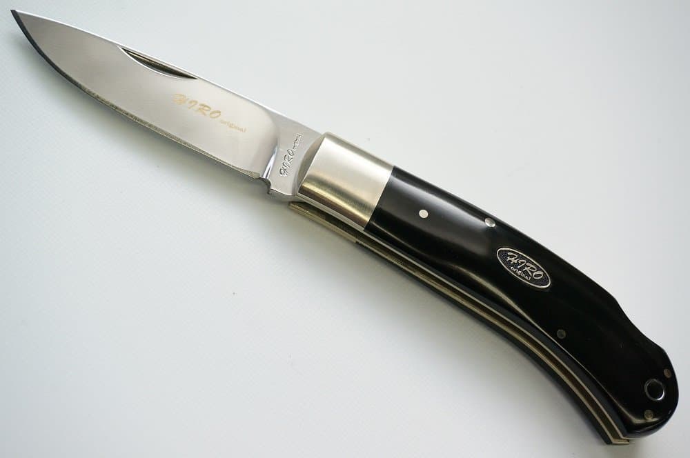 IC.Cut Original Folding Knife with Leather Sheath BE-67 Made in Japan