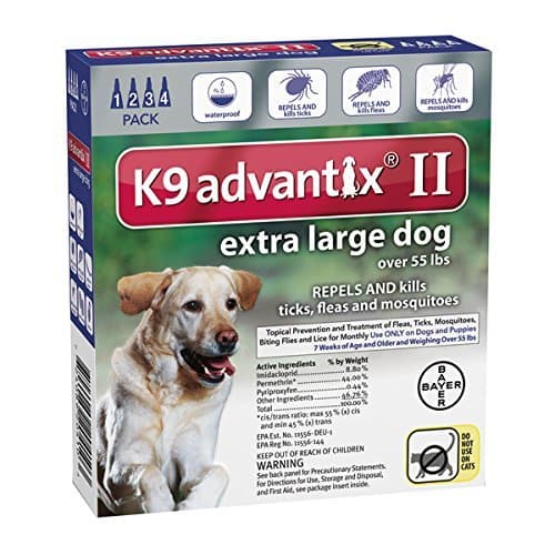 K9 Advantix II for Dogs over 55 lbs - 4 Count by Advantix