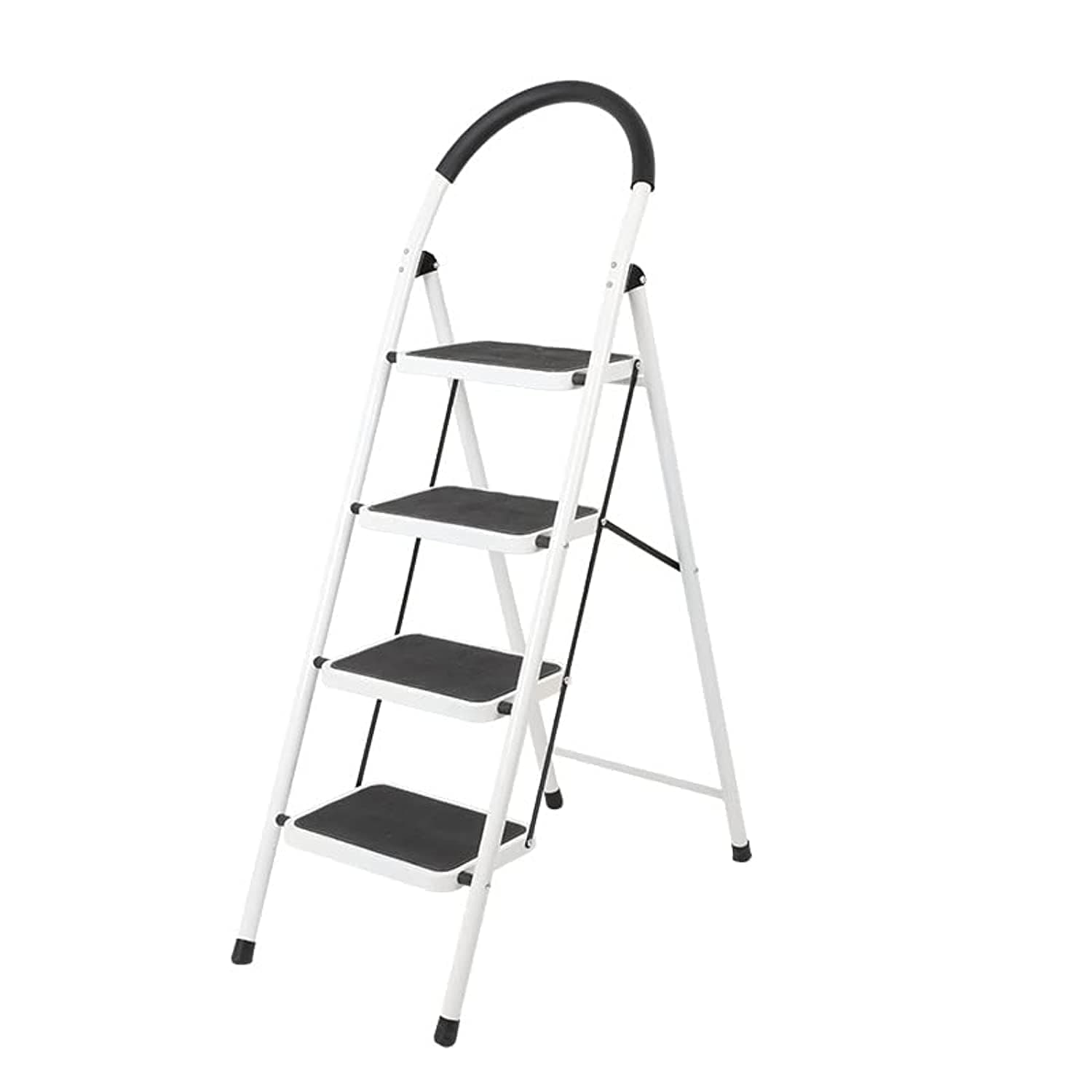 Power Industrial Home Ladder Folding Domestic Stepladder Safety Multi-function Household Steps (4 Steps)