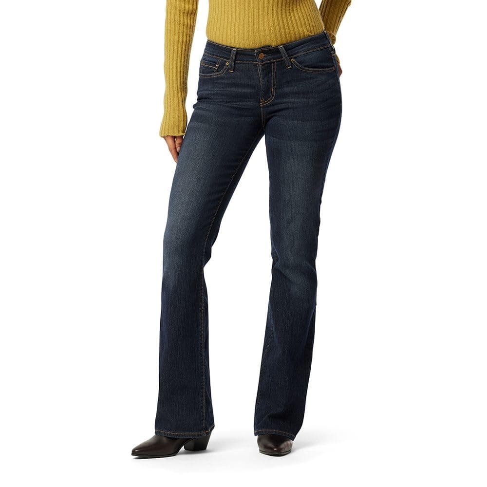 Womens Modern Bootcut Jeans Mid-Rise Stretch Denim (Also Available in Plus)