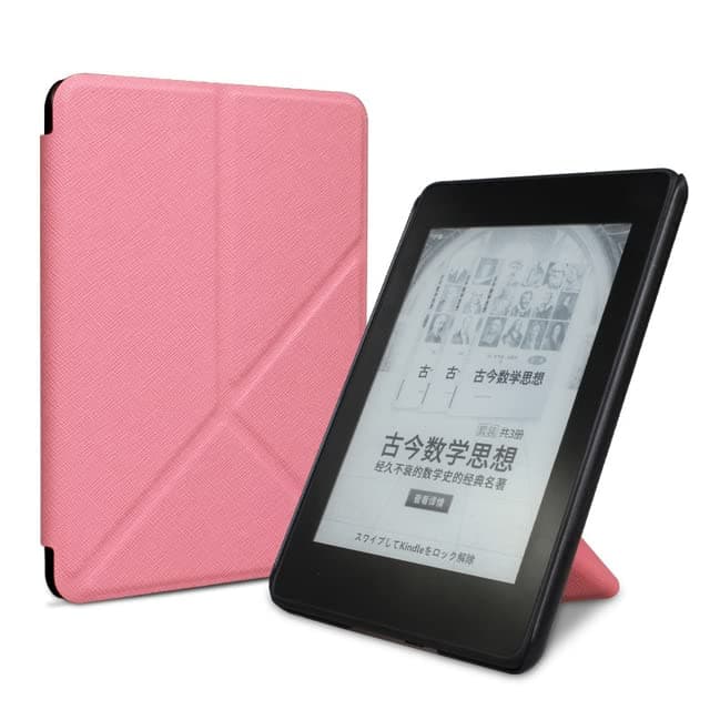 Moninsta All-New Kindle 11th Generation Case (2022 Release - 6 inch) Slim Fit Lightweight Leather Case Foldable Origami Cover with Stand Auto Sleep/Wake (Pink)