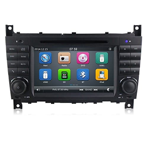 GPS DVD USB SD Bluetooth Car Radio 2 DIN Navigation Mercedes C Class W203/C220/C230/C240/C280/Class CLK W209/CLK200/CLK220/CLK 240/Mercedes CLC W203/Class W467/A209/W219/W467/CLK 220