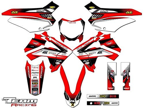 Team Racing Graphics kit compatible with Honda 2013-2018 CRF 125, ANALOG