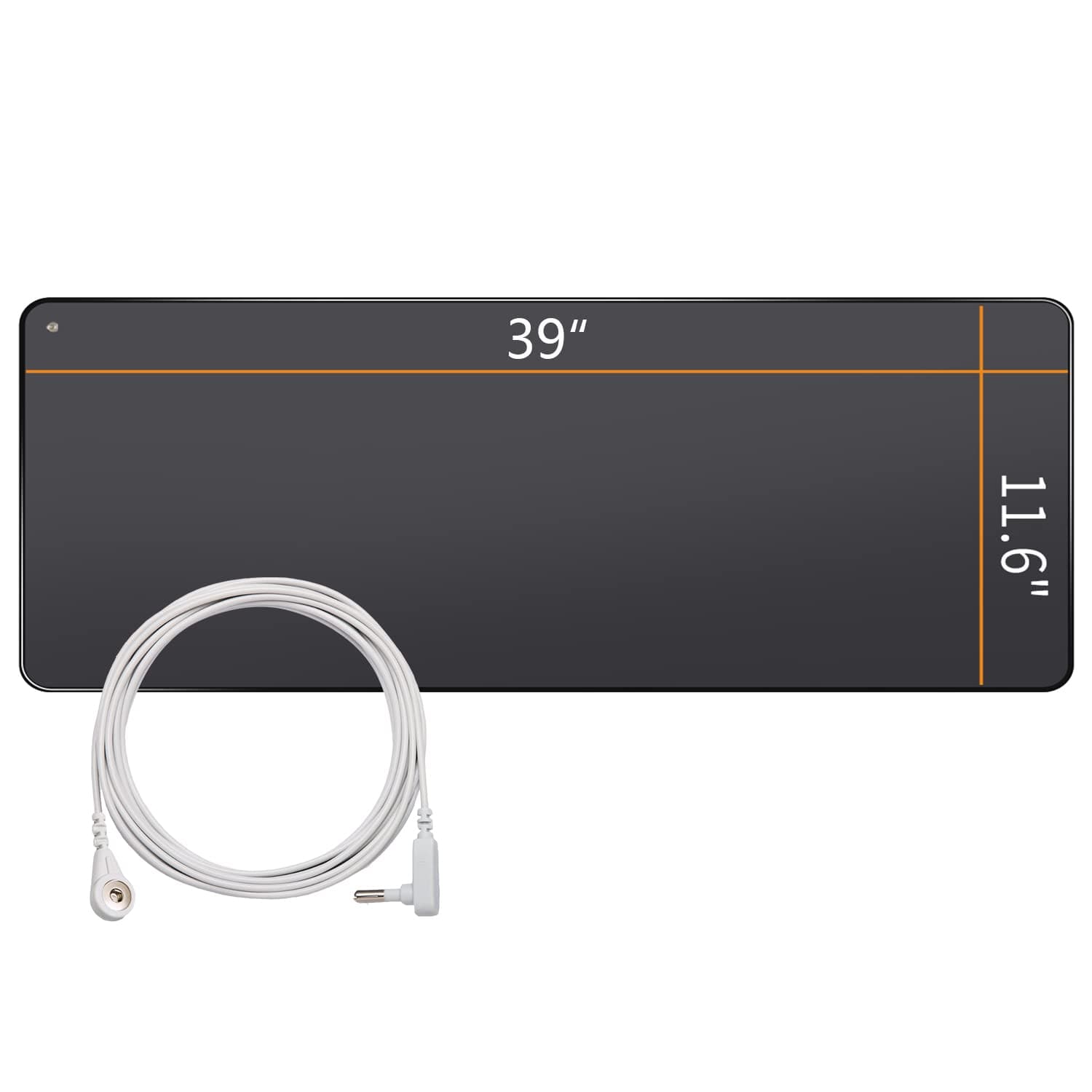 Grounding Mat for Sleeping, Black (11.6" x 39")