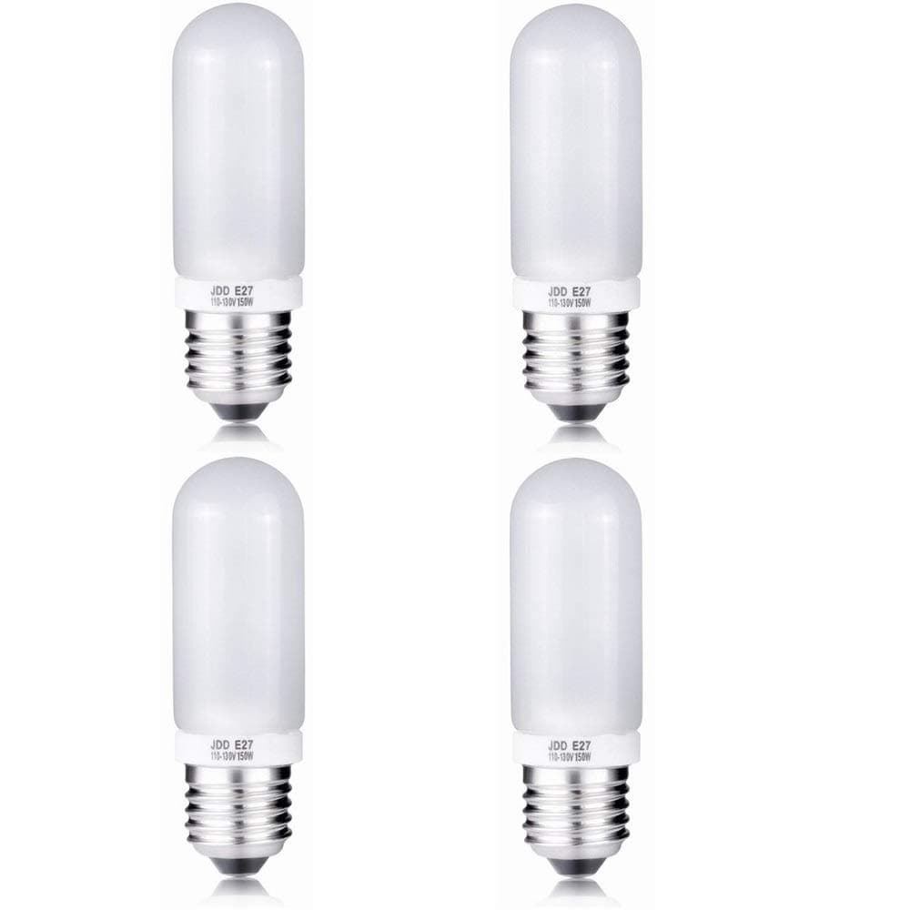 JDD E27 220-240V 150W Studio Photography Flash Bulb Modeling LED Strobe Lamp (4 PCS)