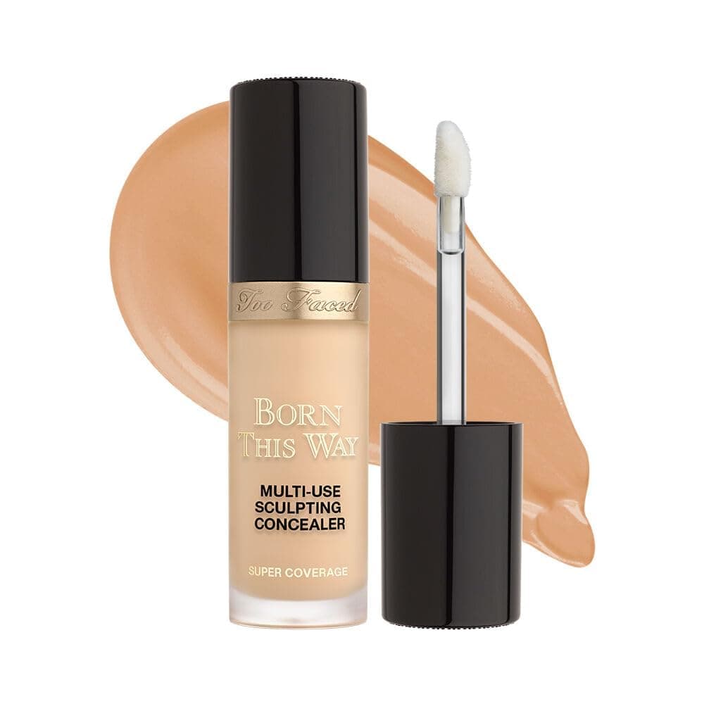 Born This Way Super Coverage Multi-Use Concealer | Full Coverage, Oil Free, Long Lasting + Hydrating, 0.46 Fl Oz, Natural Beige