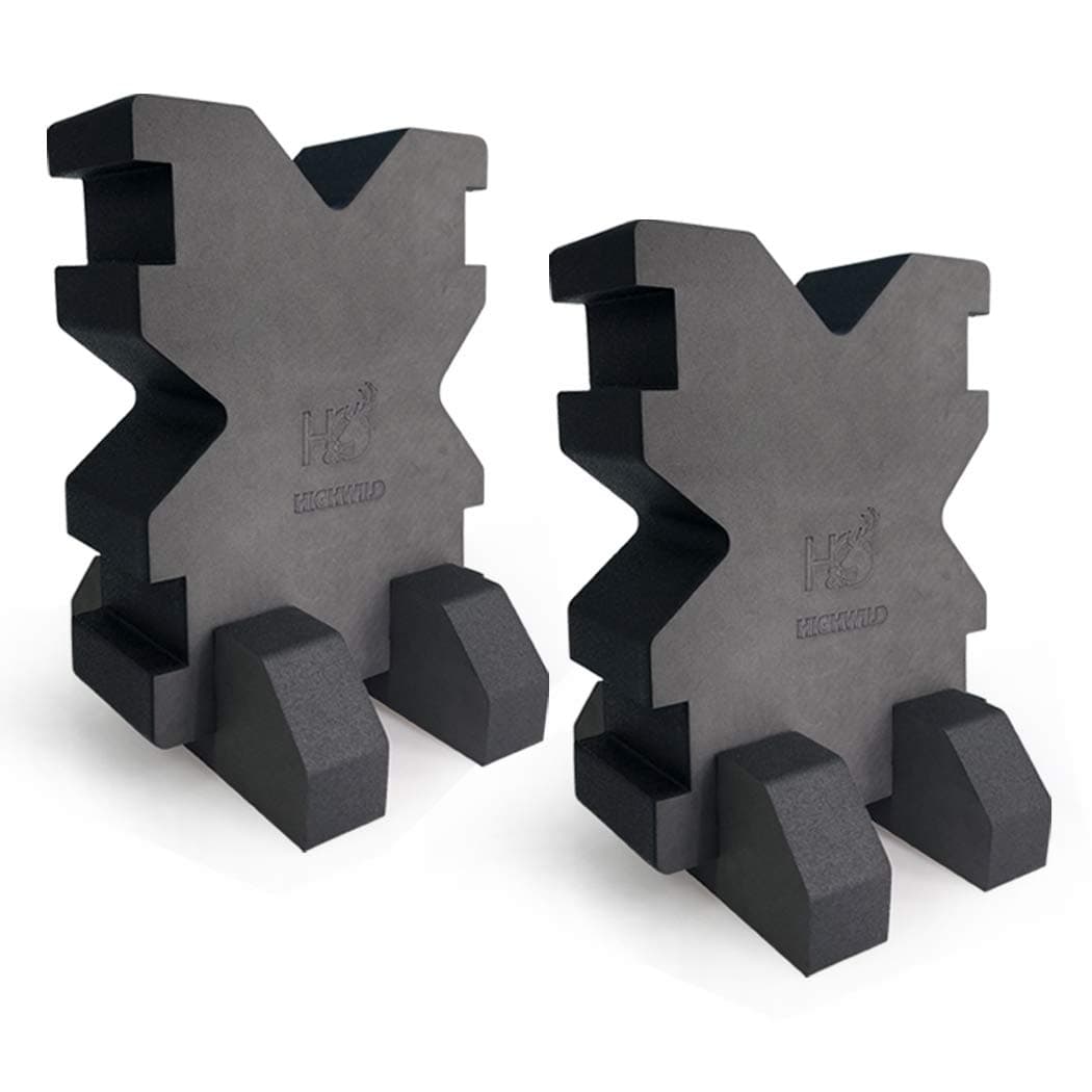 Highwild Shooting Foam Rest X-Block Bench Rest with Base - 2 Pack