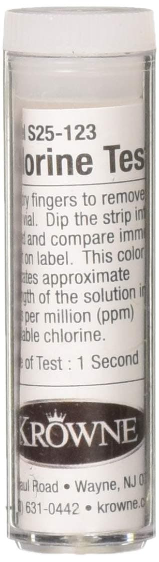25-123 Krowne Chlorine Test Strips (100 Piece)