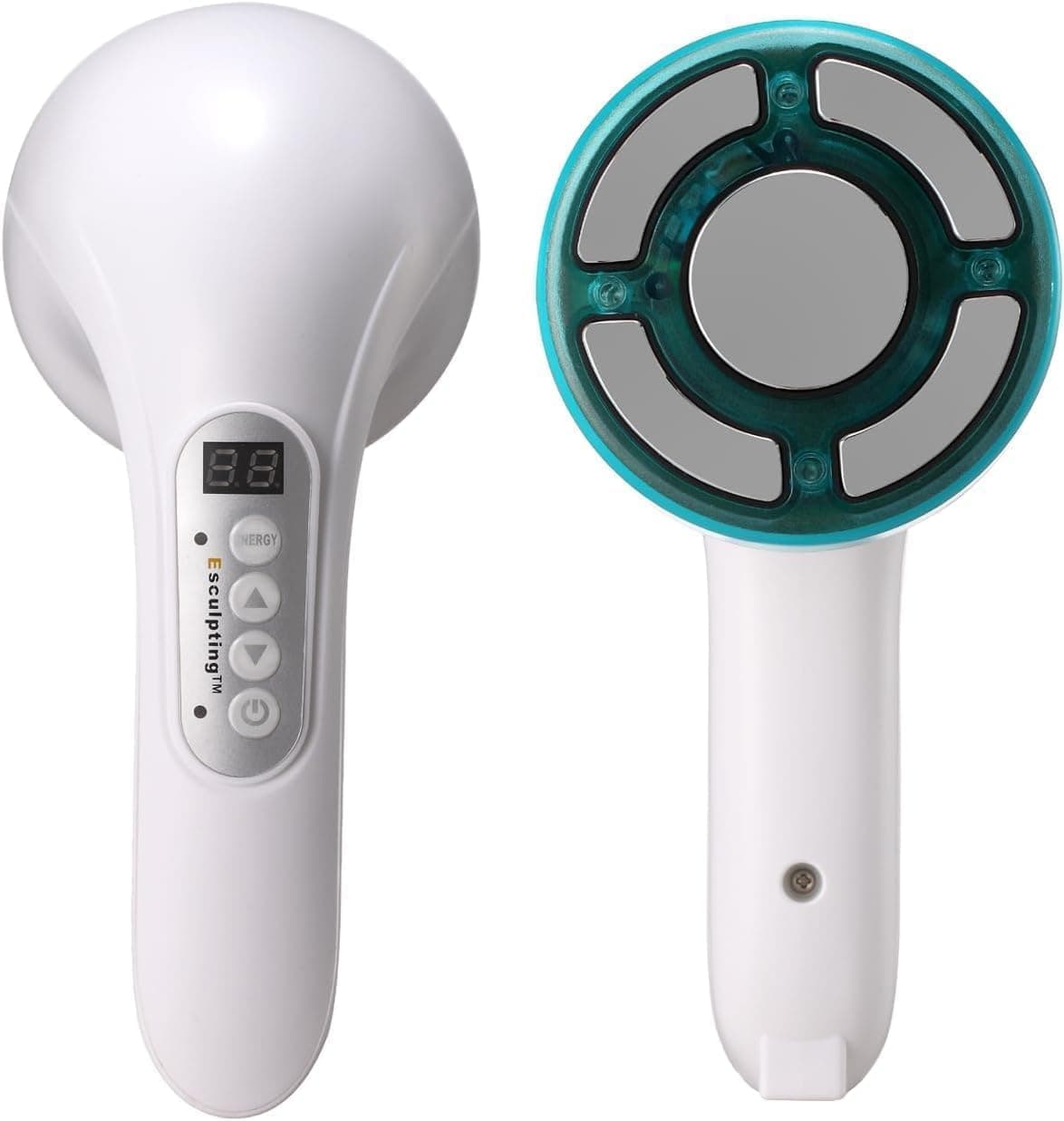 Radio Frequency Cellulite Body Device - White Plastic, Includes Power Cord, Manual - Cellulite Machine - Skincare Device - Improving Skin Tone and Radiance