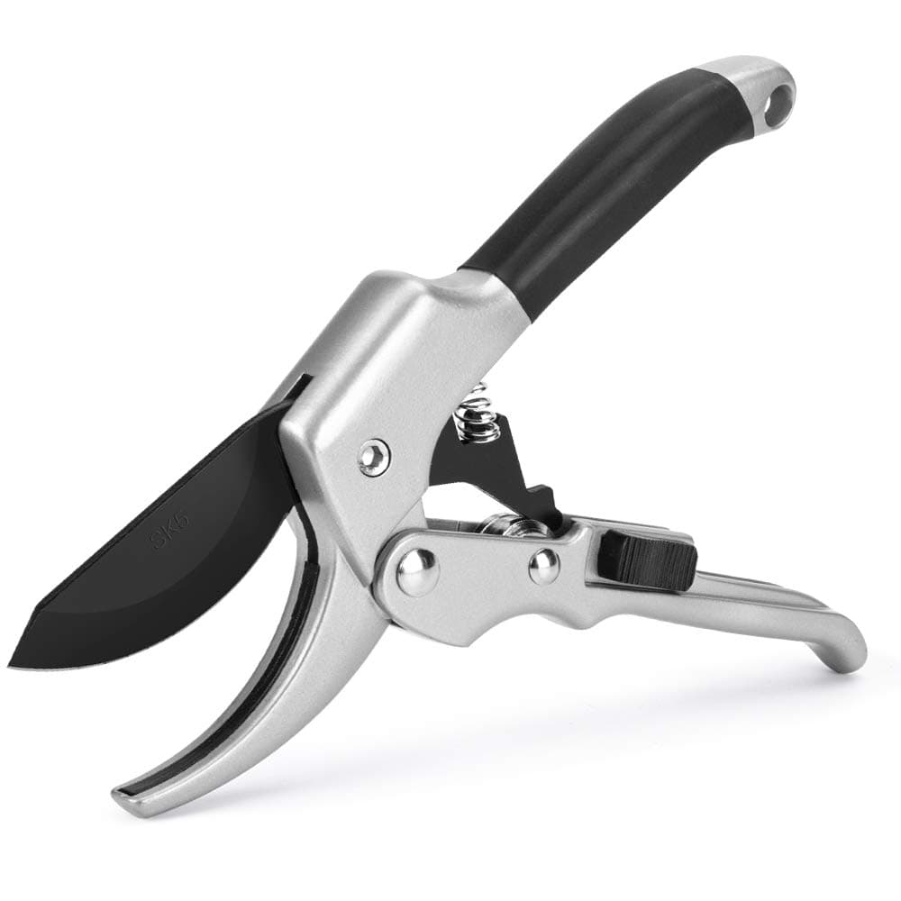 Professional Garden Pruning Shears, Premium Utility Bypass Pruning Shears, Hand Pruner, Tree Trimmers Secateurs, Pruning Scissors with High-Strength Carbon Steel Blade