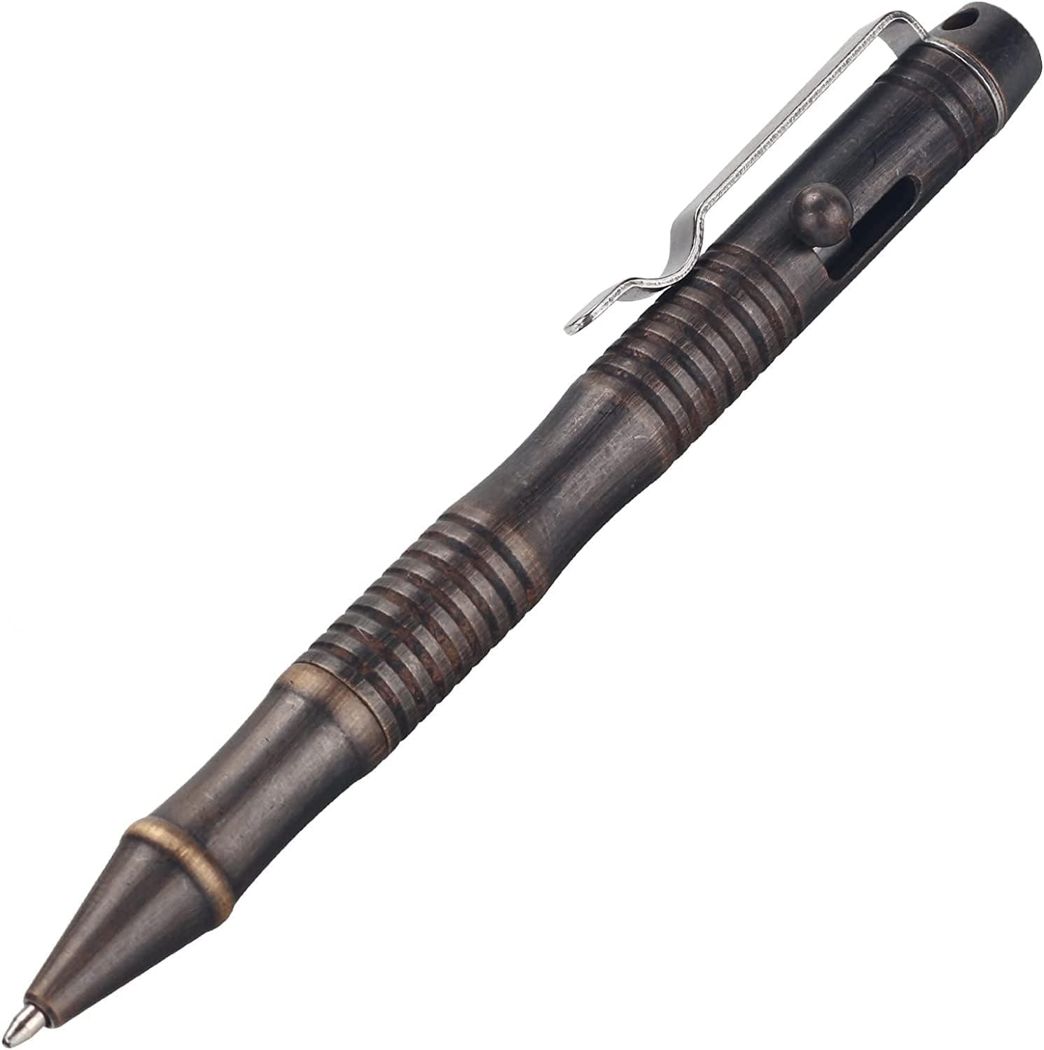 Solid Brass Bolt Action Pen | Ballpoint Pen |Heavy Duty for Tremor Parkinson Arthritic Hands Business Office Color Bronze (BB202)