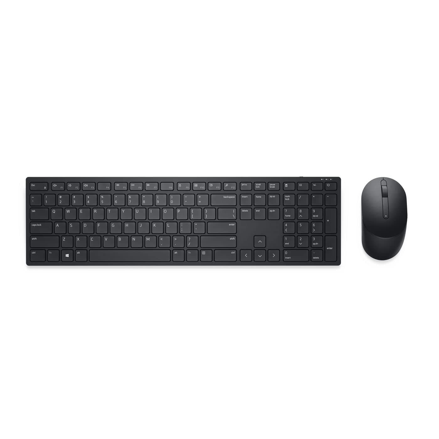 DELL KM5221W BELGIAN Pro Wireless Keyboard & Mouse Combo Bundle