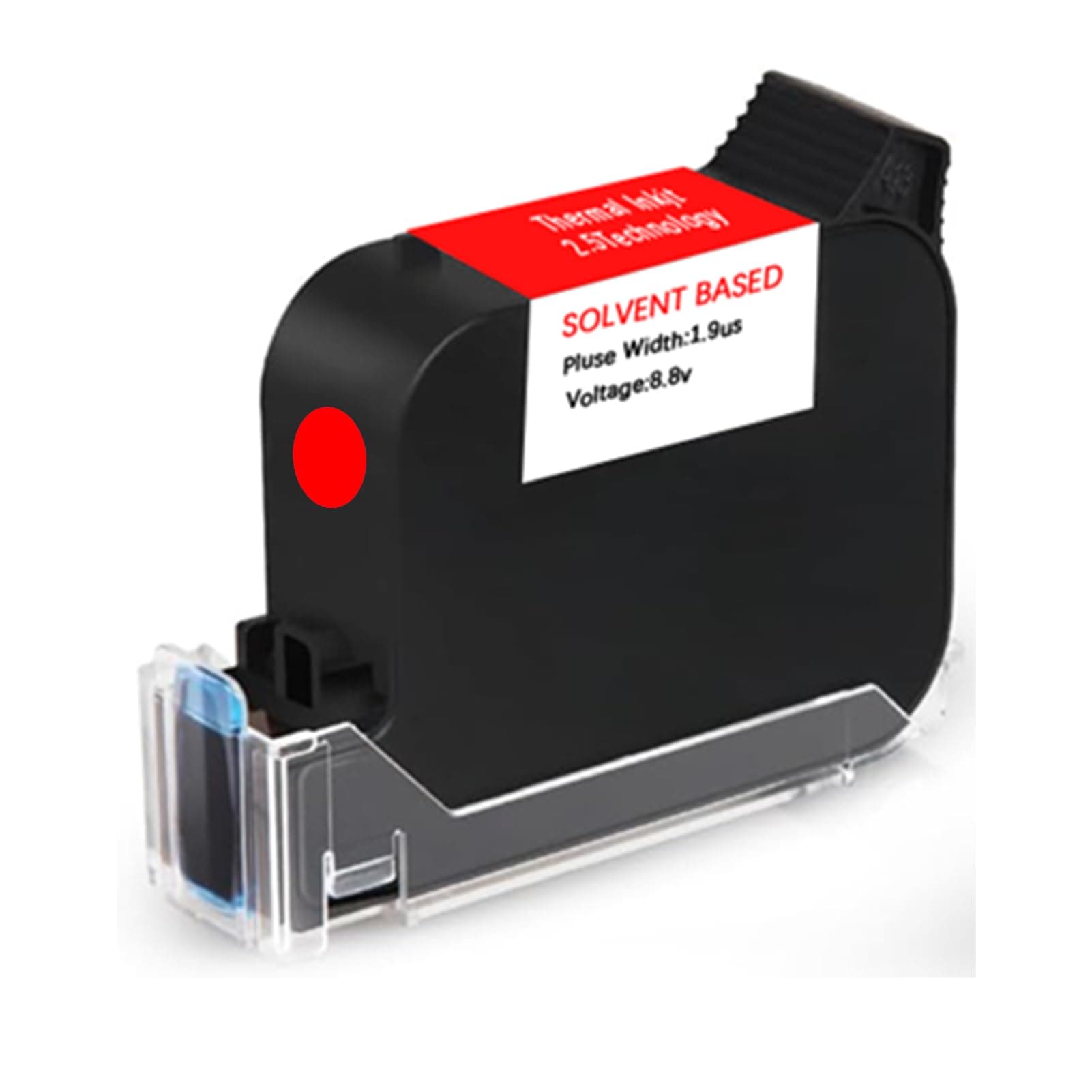 Original 42ml Red Quick Dry Solvent Ink Cartridge Replacement for 0.5inch/12.7mm Handheld Inkjet Printers (Red)