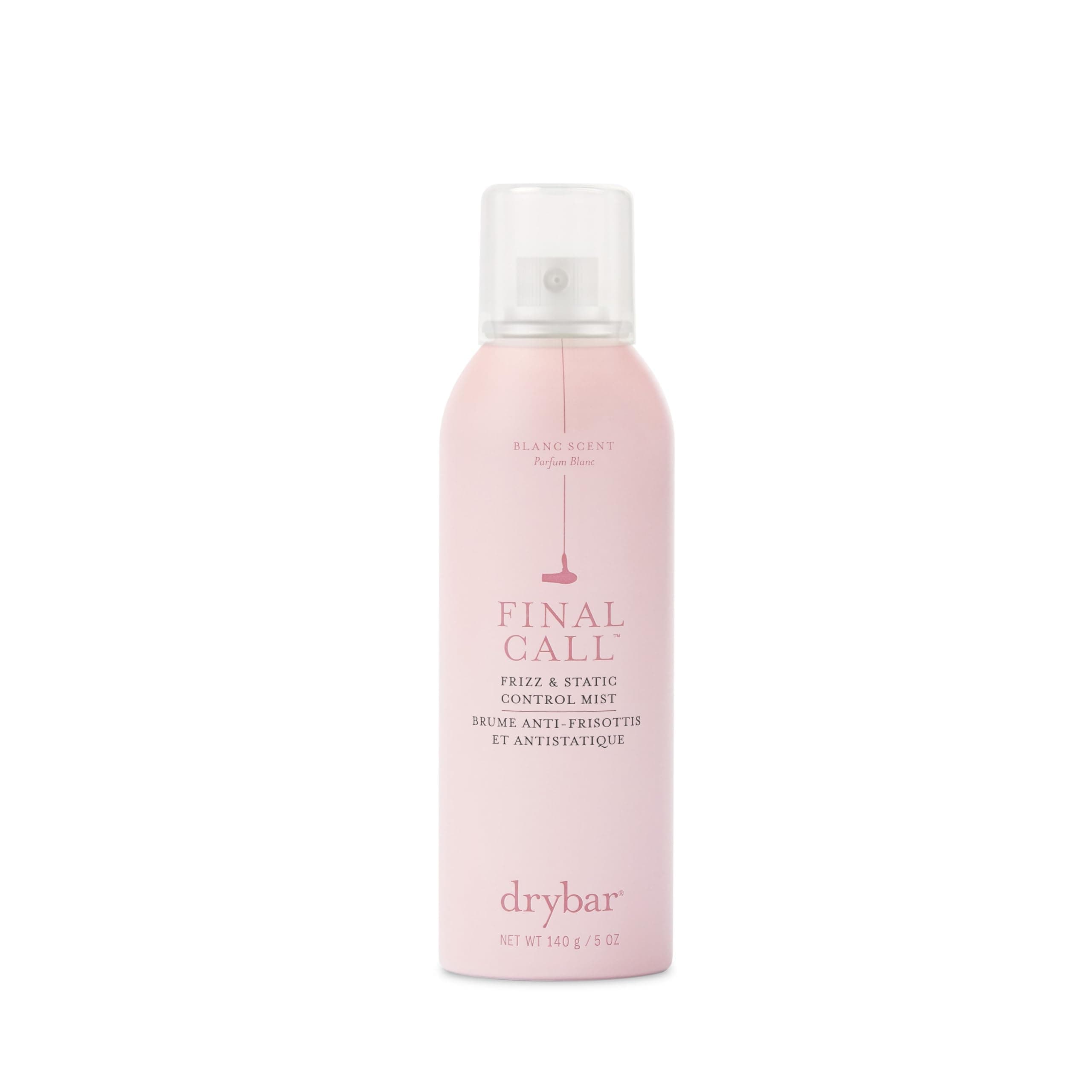 Drybar Final Call Frizz & Static Control Mist Blanc Scent - Full Size | Fights Frizz, Tames Flyaways to Maintain Smooth and Shiny Blowouts, 24 Hour Frizz Control & 72 Hour Static Control