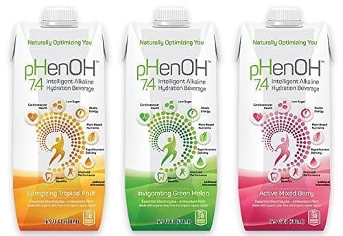 Phenoh 7.4 Alkaline Beverage Multi Flavor, 16.9 oz., Case of 12