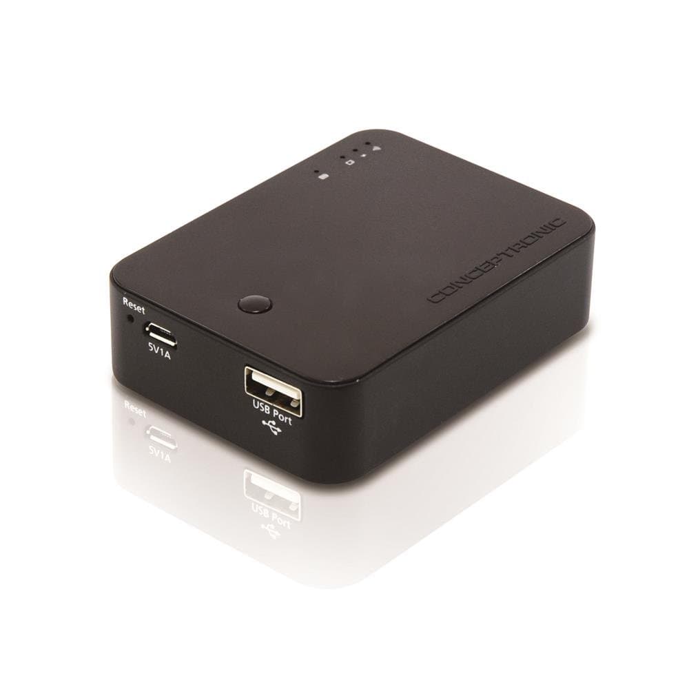 Conceptronic Stream Vault Wireless Card Reader with Powerbank
