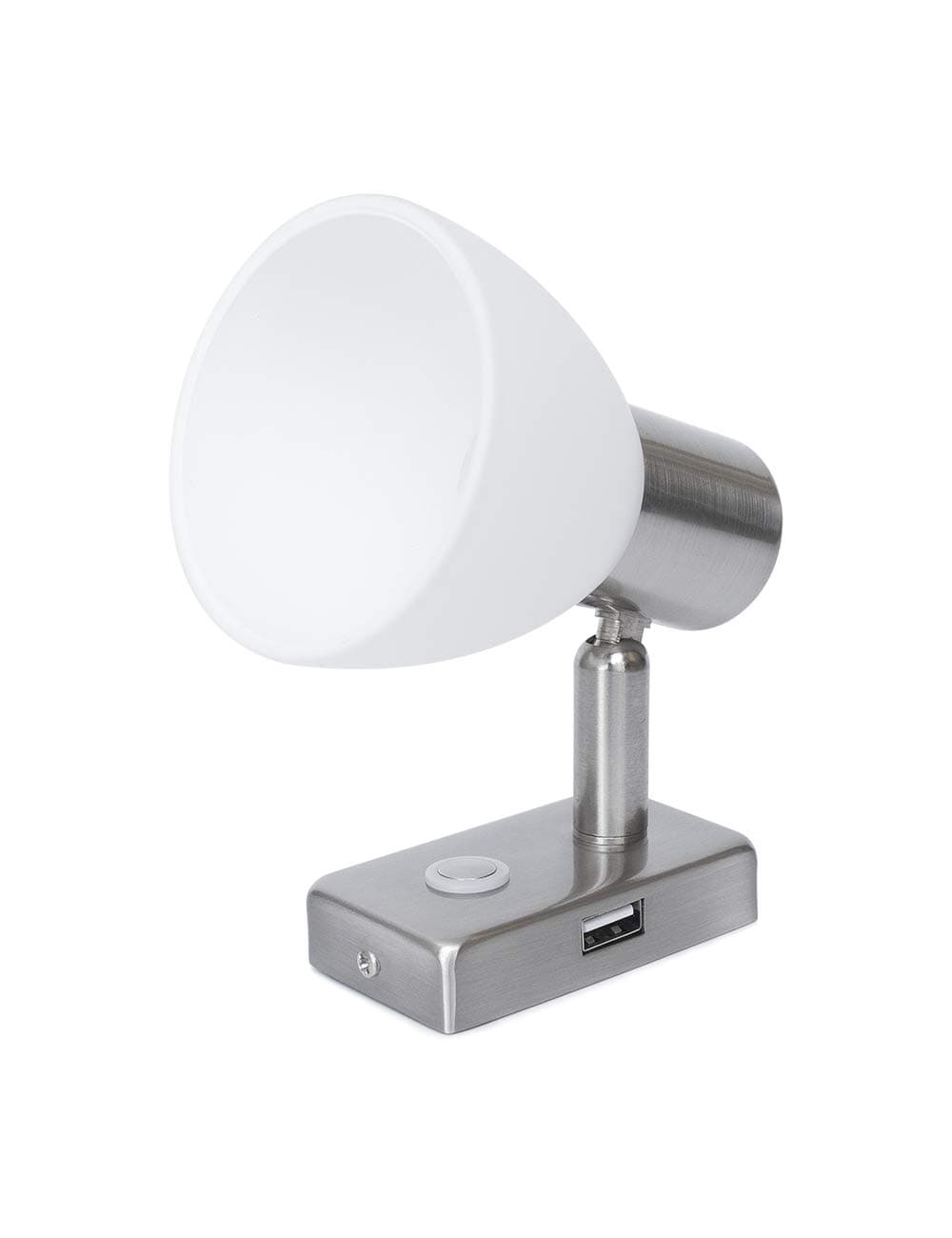 RV Reading Light LED 12V Interior 3W with USB Port (5V/2A) Bedside, Designed for Reading, Boat, and Caravan,Touch Switch Dimmable Warm (NI 1x D1-USB)