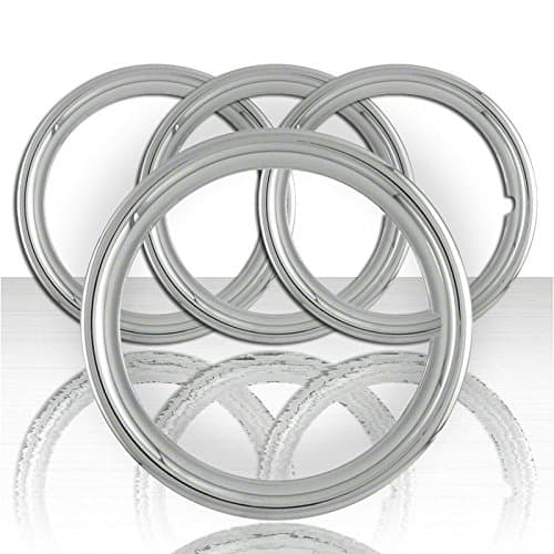 Set of Four 17' Chrome ABS 1 1/2' Deep Wheel Trim Rings