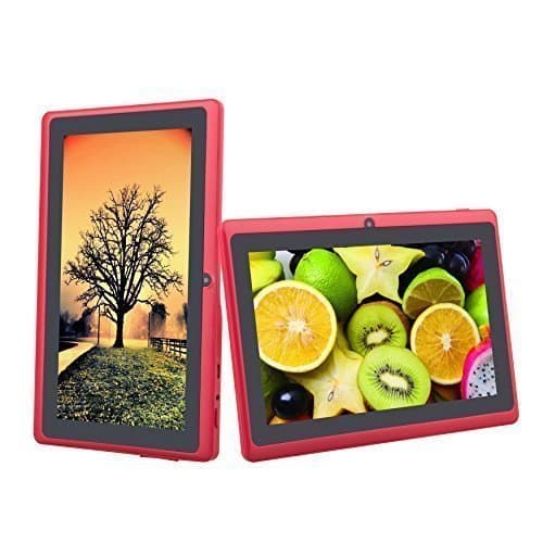 COLAPAD 7" A23 Google Android 4.4 OS 5 Point Capactive Touchscreen Tablet PC MID 512MB DDR 3 4GB Dual Core Dual Camera Red
