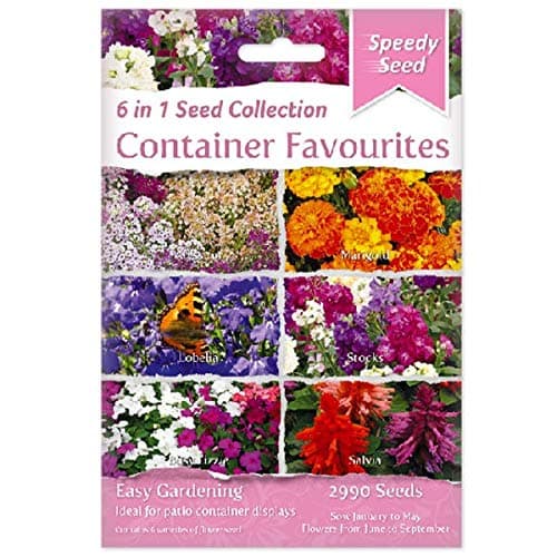 6 in 1 Seed Collection Range for Easy Gardening (Container Favourites)