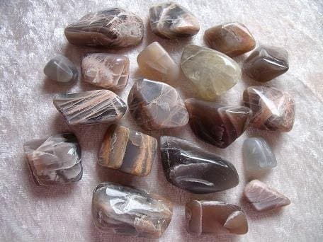 Black Moonstone Tumblestone (Single Stone) 25-40mm