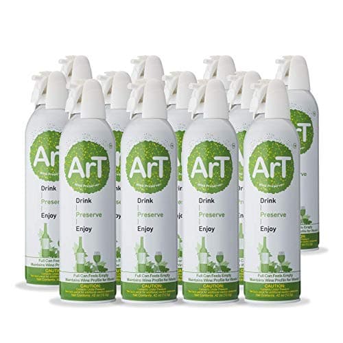 ArT Wine Presever - Wine Presever Gas for Wine, Whiskey, and more, Argon Wine Presever for Wine Preservation, Argon Gas with Wine Bottle Stopper, Preserves White & Red Wine Up to 30 Days