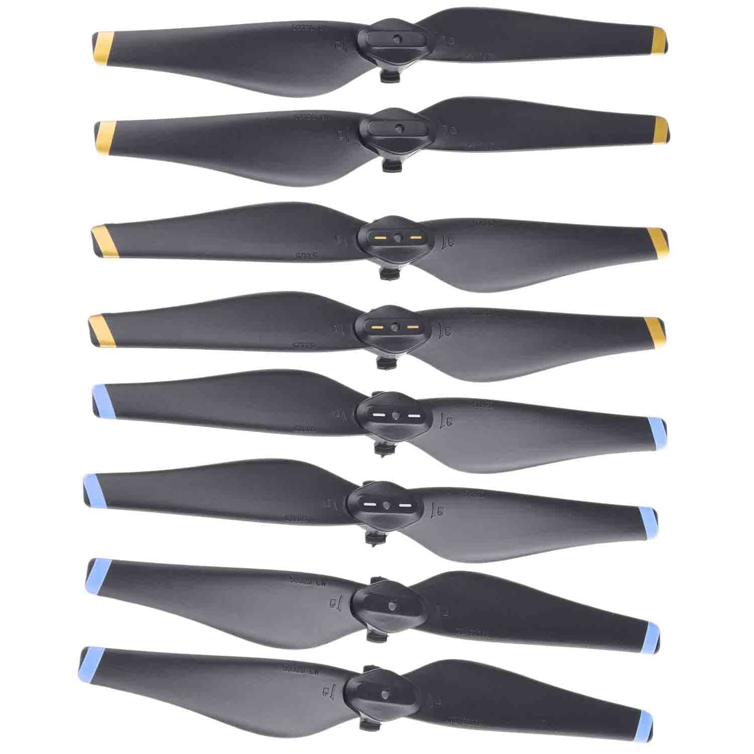 Replacement Propellers Compatible with DJI Mavic Air - 4 or 8 Blades (Black) (2 Sets of 8 Blades)
