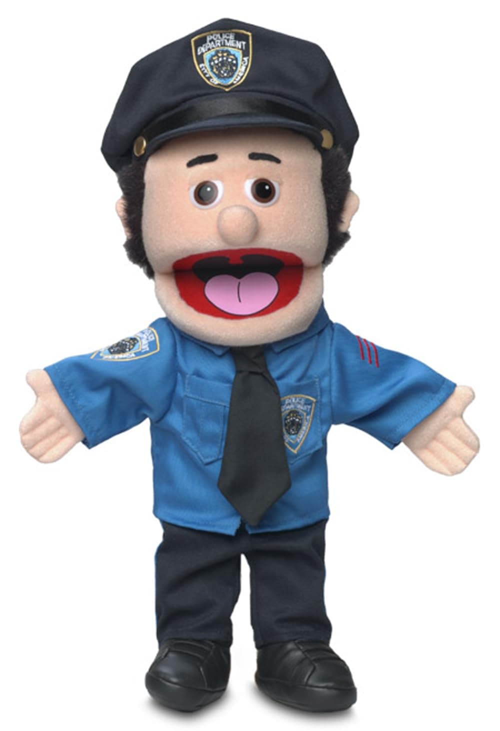 Silly Puppets 14" Policeman, Peach Male, Hand