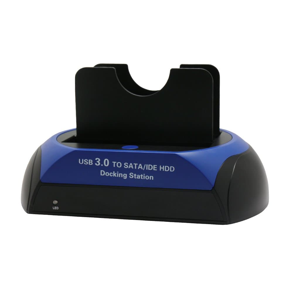 Sourcingbay USB 3.0 2.5"/3.5" SATA/IDE Dual HDD Docking Station HDD Enclosure HDD Block Offline Cloning for 2.5"/3.5" SATA HDD[6TB Support]