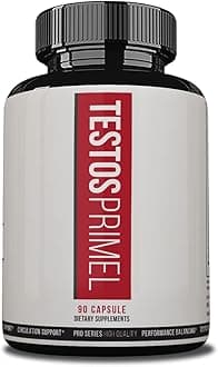 TESTOS PRIMEL Advanced Formula, TestosPrimel Pills, Testosprimel Dietary Supplements, 90 Vegetable Capsules, 1 Month Supply