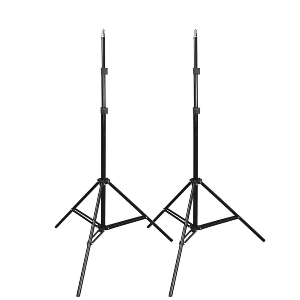 2Pack 2.1M Studio Heavy Duty Light Stand Aluminium Professional Photography for Relfectors, Softboxes, Lighting, Umbrellas, Backgrounds (2pcs light stands)
