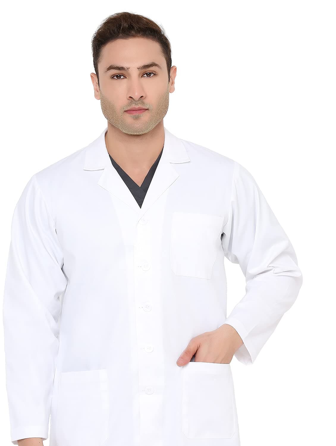 Associated Uniforms Premium Doctor's Lab Coat (S-36, WHITE)