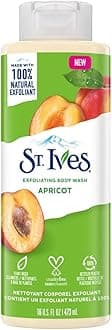 St. Ives Exfoliating Apricot Body Wash/Shower gel For Women| 100% Natural Extracts | Cruelty Free | Paraben Free |473ml, White
