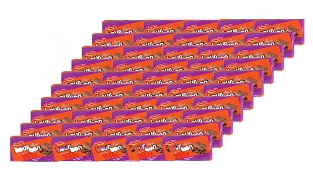 Bourbon the Original - Choco Creme Biscuits 13.75oz (390g) - Pack of 50 - Smooth Chocolate Cream Biscuits for Breakfast & Snacks - Topped with Sugar Crystals