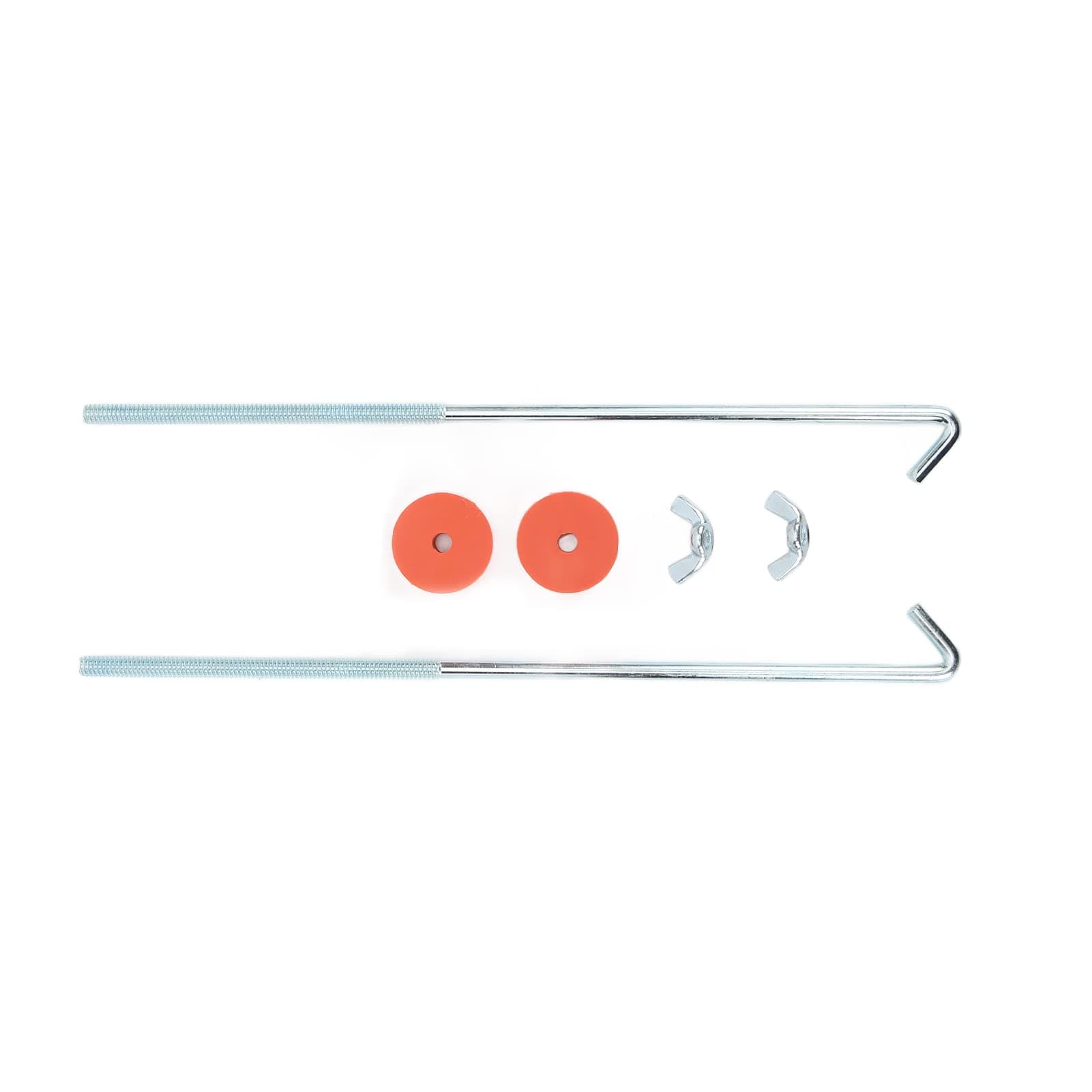 10in Chrome Battery Hold Down Kit with J Hook Bolts Washers Nuts Universal Automotive Accessories,Battery Testing and Charging