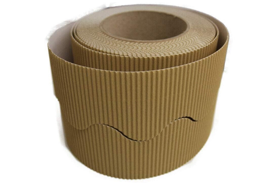 Border Rolls - Scalloped Corrugated Card - Hessian