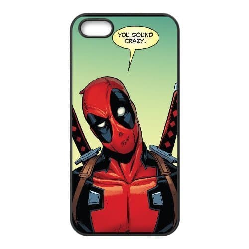 Kyle5v IPhone 5,5S Cases You Know When Deadpool Says You're Crazy YOURE CRAZY, Deadpool [Black]