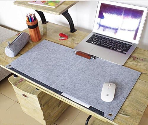 Richoose Felt Desk Mat Multifunctional Felt Computer Desk Pad Oversized Mouse Pad for Computer Laptop Keyboard