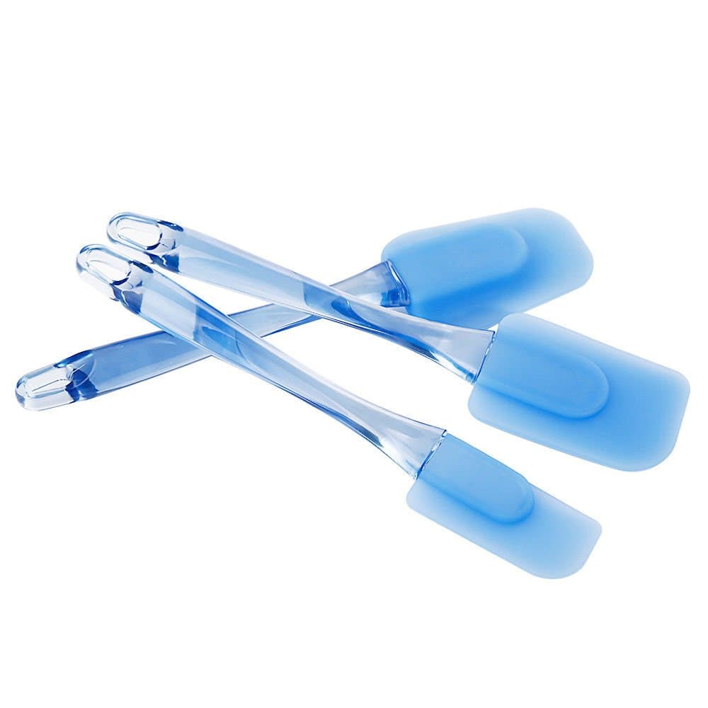 Spatulas Silicone Set Kitchen Cake Baking Mixing Scraper Baking Tool Non Stick Cookware Spatula 1 Sets of 3 Pcs Different Shapes