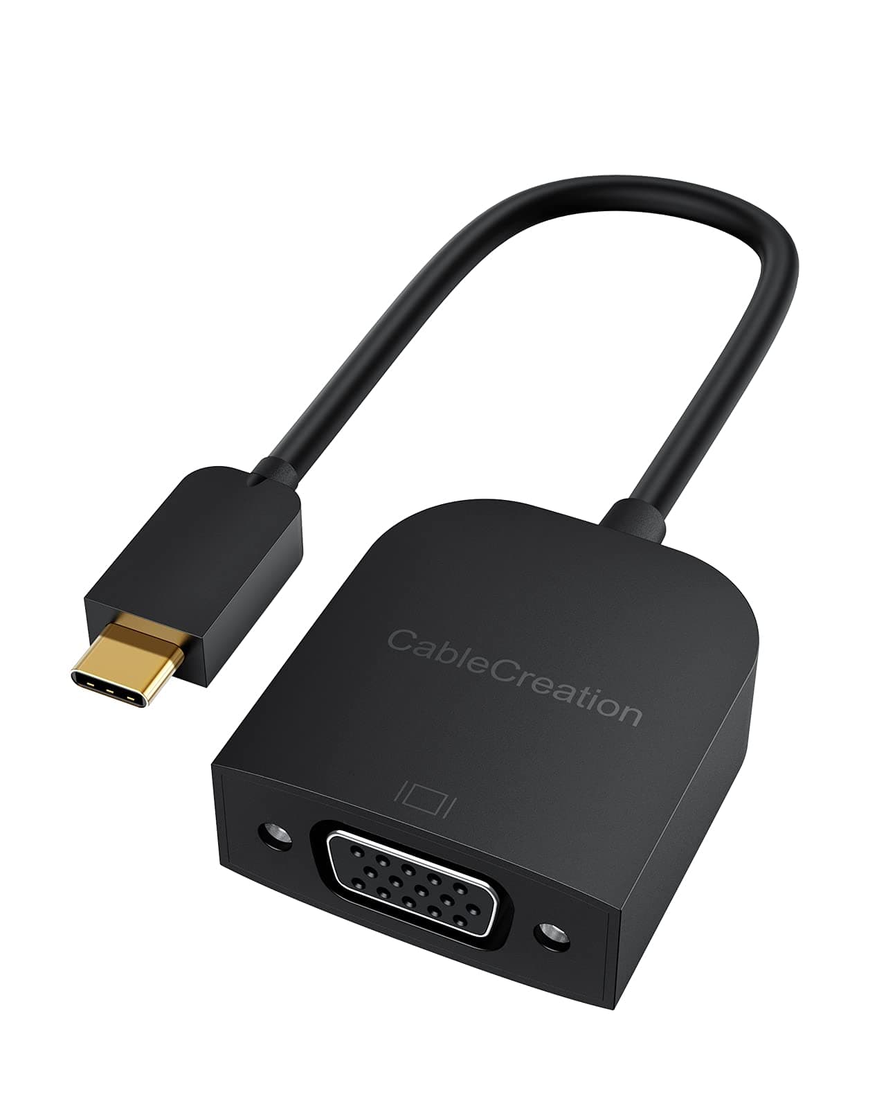 CableCreation USB C to VGA Adapter 1080P@60Hz, USB Type C to VGA Converter Thunderbolt 3/4 Compatible with MacBook Pro/Air/iPad Pro 2021 2020 2019, Mac mini, Surface Book 2, Dell XPS 13/15