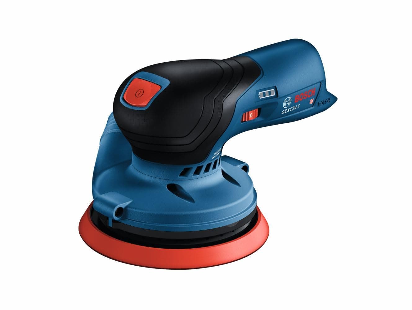 GEX12V-5N 12V Max Brushless 5" Random Orbit Sander - Ergonomic Palm Grip, Dust Collection System, Speed Selector, Soft-Start Technology (Bare Tool)