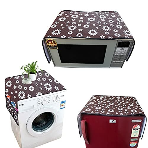 Kingmatters Washing Machine top Cover for Bosch WAK20060IN Front-Loading 7 Kg with Fridge top and Oven top Cover