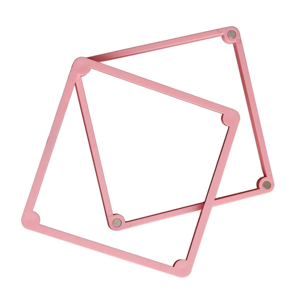 Cookie Decorating Stencil Frame Magnetic Genie Stencil Holder DIY Baking Tools (Pink)