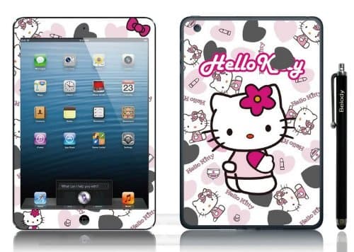 Belody (TM) Fashional Hello Kitty Cat Screen Protector Full Body Shiny Decal Colorful Vinyl Sticker for Ipad Mini